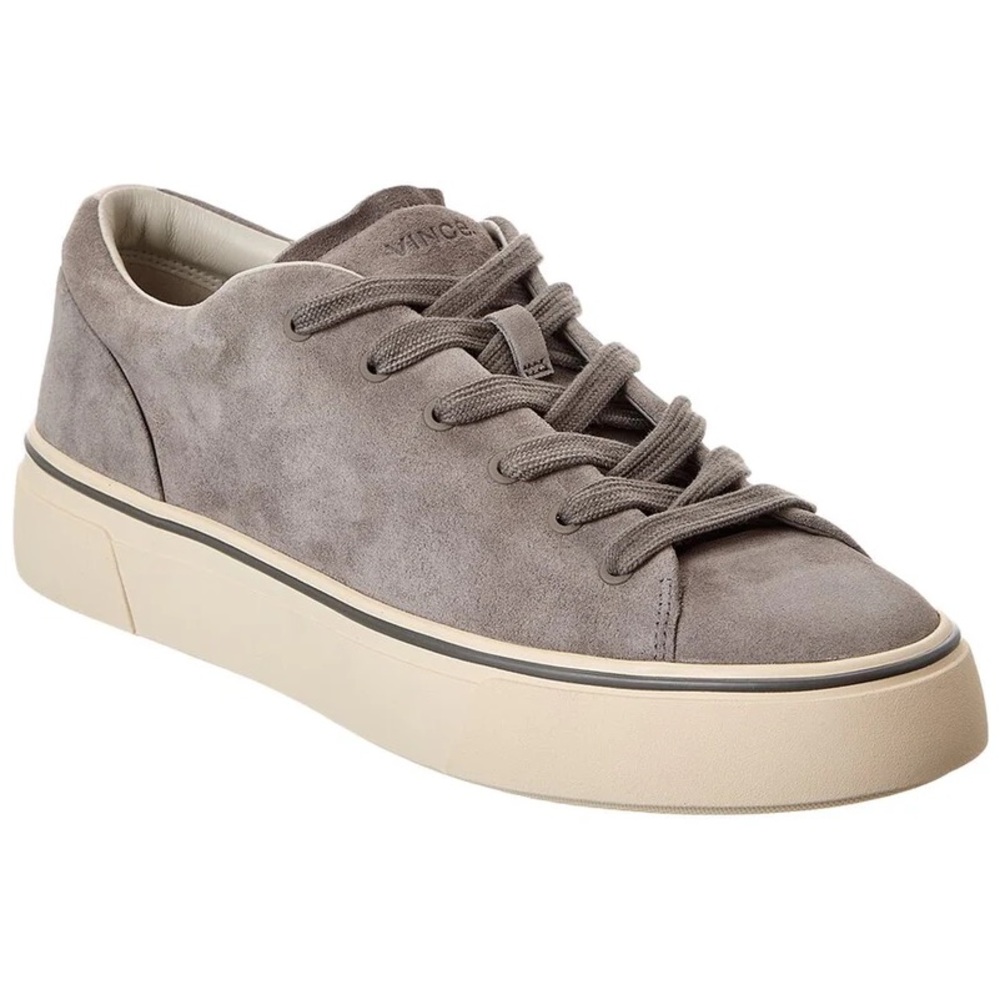 Vince Men's Taupe Suede Sneakers